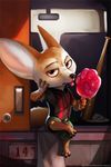  2016 7theaven anthro canine disney fennec finnick food fox fur looking_at_viewer male mammal pawpsicle red_eyes solo zootopia 