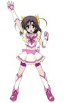  cosplay cure_dream cure_dream_(cosplay) katsura_kokoro magical_girl midriff navel parody pink_shorts ponpon precure school_days shorts shorts_under_skirt solo yes!_precure_5 