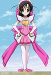  dress gloves katsura_kokoro magical_girl magical_heart_kokoro-chan ribbon school_days screencap solo thighhighs 