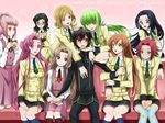  6+girls alternate_hairstyle anya_alstreim ashford_academy_uniform black_hair blonde_hair blue_eyes brown_hair c.c. code_geass double_bun embarrassed euphemia_li_britannia glasses green_eyes green_hair hair_tubes harem jirou_(asami0512jump) kallen_stadtfeld lelouch_lamperouge long_hair milly_ashford multiple_girls nina_einstein nunnally_lamperouge orange_hair pink_hair ponytail purple_eyes red_eyes red_hair school_uniform shirley_fenette short_hair source_request sumeragi_kaguya thighhighs yellow_eyes 