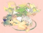  animal_ears ankle_ribbon barefoot bloomers feet flower grey_hair hands looking_at_viewer mouse_ears mouse_tail nazrin red_eyes ribbon shippo_(skink) short_hair solo tail tears touhou underwear 