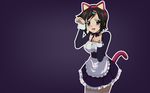  catgirl fang maid sora_no_otoshimono tail thigh-highs tomoko vector 