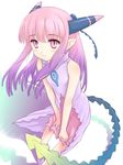  artist_request dress gradient_hair half_updo milreaf multicolored_hair pink_eyes pink_hair purple_hair solo summon_night summon_night_4 tail two-tone_hair 