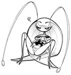  ? dskb_xvx_(wpddpw) gen_7_pokemon greyscale highres monochrome pheromosa pokemon pokemon_(creature) pokemon_(game) pokemon_sm pussy solo 