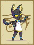  anthro cat clothing egyptian feline female jurassiczalar mammal princess princess_purssia royalty solo standing temple_hunters toony 