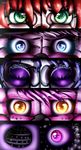  2016 animatronic baby_(fnafsl) ballora_(fnafsl) bear canine ennard_(fnafsl) five_nights_at_freddy&#039;s fox funtime_foxy_(fnafsl) funtime_freddy_(fnafsl) glowing glowing_eyes humanoid in0kid_(artist) machine mammal robot sister_location video_games 