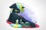 2016 anal anal_beads anal_penetration anus butt cutie_mark electro_current_(oc) equine eyelashes fan_character female feral frog_(hoof) horn horse large_penetration looking_back mammal masturbation my_little_pony northernsprint nude open_mouth penetration pony sex_toy simple_background solo underhoof unicorn 