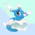  &lt;3 blue_body brionne cute eyelashes mammal marine nintendo pea-fish pinniped pok&eacute;mon sea seal smile solo video_games water 