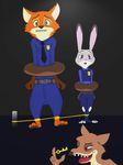  anthro bdsm bondage bonwolf bound canine captured clothed clothing disney doughnut duke_weaselton female food fox fur handcuffs helpless humiliation interspecies judy_hopps key lagomorph male mammal mustelid nick_wilde police_uniform rabbit shackles smile stuck uniform weasel zootopia 