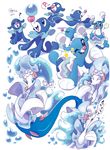  7-days-luck blue_body blush brionne bubble cute eyes_closed looking_at_viewer mammal marine musical_note nintendo one_eye_closed pinniped pok&eacute;mon popplio primarina seal singing video_games white_skin wink 