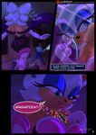  2016 anthro bat big_breasts breasts cleavage clothed clothing comic english_text female hi_res human male mammal rouge_the_bat scificat sonic_(series) text 