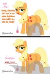  animal_genitalia animal_penis anus applejack_(mlp) balls comic cutie_mark dickgirl earth_pony equine equine_penis flutterbat_(mlp) fluttershy_(mlp) friendship_is_magic gutovi-kun horse intersex mammal my_little_pony penis pony potion presenting seductive_smile transformation 