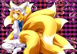  foxgirl kazami_karasu multiple_tails tail touhou yakumo_ran 
