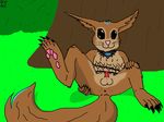 balls brown_fur deity dvnc ear_piercing erection feet fur looking_at_viewer lying male mammal norse_mythology nude on_back penis piercing presenting ratatoskr rodent semi-anthro smite solo squirrel video_games whiskers 