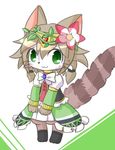  artist_request brown_hair cat cat_busters furry green_eyes short_hair smile 