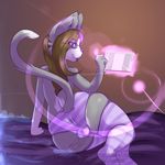  2016 anthro bulge clothed clothing feline girly highlights jroy101 lipstick magic magic_user makeup mammal panties roi tongue underwear witch 