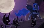  envidia14 equine female friendship_is_magic halloween holidays horn mammal moon my_little_pony night princess_luna_(mlp) raised_leg smile solo stairs standing symbol winged_unicorn wings 