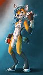  anthro breasts canine desmodia female fur hair looking_at_viewer lunakia mammal nintendo nude pok&eacute;ball pok&eacute;mon small_breasts solo standing video_games 
