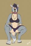  by_kanou canine clothing coyote female invalid_tag kanoart mammal panties underwear united_kingdom wolf 