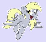  blonde_hair cutie_mark derpy_hooves_(mlp) equine female feral friendship_is_magic hair happy mammal my_little_pony open_mouth pegasus simple_background smile solo sweetfilthyfun teeth tongue wide_eyed wings 
