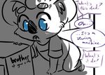  2016 anthro blue_eyes clancy_(inkyfrog) clothed clothing comic dialogue disney english_text fan_character inkyfrog kneeling koala male mammal marsupial open_mouth restricted_palette solo text unseen_character young zootopia 