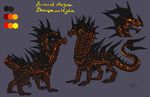  ambiguous_gender bakari duo feral horn hydra model_sheet scales simple_background standing 