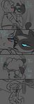  2016 animal_genitalia animal_penis anthro blue_eyes blush bottomless cheek_tuft chest_tuft clancy_(inkyfrog) clothed clothing comic crying cum cum_on_stomach dialogue disney duo english_text fan_character frottage grey_background inkyfrog koala male male/male mammal marsupial mustelid nipples penis polecat restricted_palette sex simple_background sitting sweat teal_eyes tears text tuft zootopia 