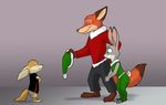  2016 canine christmas disney female fennec finnick fox foxenawolf holidays judy_hopps lagomorph male mammal nick_wilde rabbit zootopia 