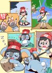  artist_request female_protagonist_(pokemon_sm) furry hat komala pokemon short_hair transformation 