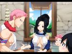  2boys 2girls black_hair breasts character_request cleavage fairy_tail family female gaston18 large_breasts long_hair male multiple_boys multiple_girls spoilers younger 