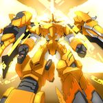  armor bandai digimon male_focus mecha monster no_humans shoutmonex6 