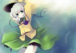  green_eyes hat komeiji_koishi natsume_eri short_hair silver_hair solo touhou 