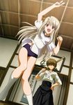  bloomers boken fate/stay_night fujimura_taiga gym_uniform illyasviel_von_einzbern 