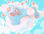  &lt;3 blue_body blush brionne cute fangs mammal marine miru nintendo pinniped pok&eacute;mon sea seal smile solo video_games water 
