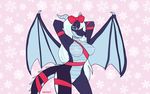  2016 anthro armpits big_breasts blue_eyes bow breasts christmas digital_media_(artwork) draculass dragon female hair holidays kaylie(vex) looking_at_viewer nipples nude pussy ribbons smile solo standing wings 