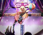  :d american_flag_dress american_flag_legwear ball blonde_hair character_name circus clownpiece fairy_wings frilled_shirt_collar frills full_body hat jester_cap long_hair looking_at_viewer no-kan open_mouth out_of_frame pantyhose pink_eyes polka_dot print_legwear short_sleeves smile solo_focus star star_print touhou very_long_hair wings 
