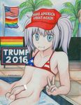  american_flag american_flag_bikini artist_request blue_eyes make_america_great_again purple_hair source_request trap 