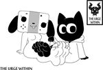  ambiguous_gender animate_inanimate breasts canine clothed clothing feline female foot_focus looking_at_viewer mammal nintendo_switch soles switch_dog the-urge-within 
