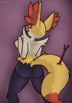  2016 anthro areola big_breasts black_fur blush braixen breasts butt canine digital_media_(artwork) e-01 female fox fur grey_pussy hand_on_breast inner_ear_fluff looking_at_viewer mammal multicolored_fur nintendo nipples nude open_mouth orange_fur pink_nipples pok&eacute;mon pussy red_eyes red_nose simple_background solo stick video_games white_fur yellow_fur 