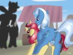  2016 animal_genitalia animal_pussy anus balls blue_fur blue_hair blurred_background brown_hair cum cum_in_pussy cum_inside cutie_mark duo duo_focus equine equine_pussy exhibitionism fan_character female feral feral_on_feral friendship_is_magic from_behind_position fur group hair hooves horn horse looking_back magic magic_user mammal multicolored_hair my_little_pony outside penetration penis pony pseudo-penis public purple_eyes pussy red_hair sex signature stargazer tongue tongue_out trixie_(mlp) two_tone_hair unicorn vaginal vaginal_penetration white_hair yellow_fur 