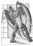  animal_genitalia anthro arjuna balls claws dragon greyscale half-erect male melee_weapon monochrome muscular nude penis penis_tip saggy_balls scalie sheath solo spread_legs spreading standing stargod sword weapon wings 