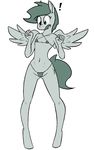  anthro bikini camel_toe clothing cutie_mark equine female friendship_is_magic jade_shine mammal micro_bikini my_little_pony pegasus swimsuit whatsapokemon wings 