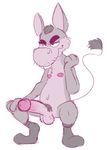  anthro balls buckteeth circumcised clothing donkey equine erection flat_colors humanoid_penis legwear male mammal mostly_nude naughty_face navel nipples penis pose pubes socks solo spread_legs spreading teeth the-alfie-incorporated 