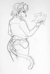  anthro belt blaze_shirazi butt catsmeow clothing cosplay feline female fire from_behind_position fur hair jacket jeans looking_at_viewer mammal pants pyrokinetic randochris sex short_hair sketch smile stripes tiger 