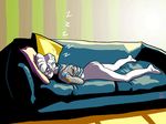  anthro bottomless clothed clothing female mammal mouse nude rodent sleeping sofa solo sublimate wednesday 