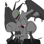  absurd_res anthro armpits big_penis breasts dickgirl doomington gargoyle gargoyle_heartless heartless hi_res intersex kingdom_hearts nipples penis precum robinebra solo square_enix video_games 