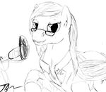  clothing equine eyewear fan_character glasses horse jacket male mammal microphone my_little_pony origional_character pegasus pony terabyte_(artist) wings 