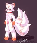  &lt;3 2016 blush canine collar cute design fan_character fox male mammal penis senz smile standing wet 