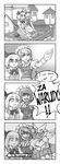  aladdin_(disney) blush carpet comic english flying greyscale hell_angel highres izayoi_sakuya jojo_no_kimyou_na_bouken konpaku_youmu monochrome multiple_girls music puffy_short_sleeves puffy_sleeves short_sleeves singing stardust_crusaders sweat the_world time_stop to_be_continued touhou you_gonna_get_raped yuri za_warudo 