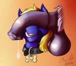  2016 adnarai animal_genitalia animal_penis balls big_balls collar cum cum_drip disembodied_penis dripping duo english_text equine equine_penis fan_character gradient_background horse licking licking_lips male male/male mammal my_little_pony name_tag nude penis penis_on_face pony precum signature simple_background solo_focus text these_aren&#039;t_my_glasses tongue tongue_out 